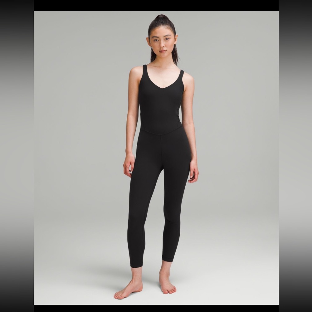 lululemon athletica Black Fitted One-Piece Jumpsuit